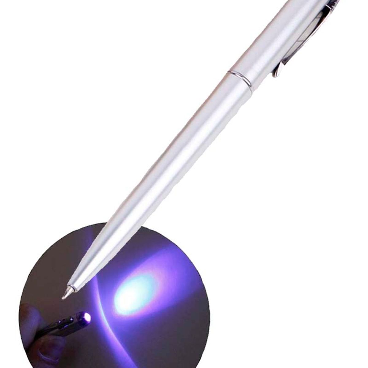 GENERICO - BOLÍGRAFO DE TINTA INVISIBLE CON LUZ ULTRAVIOLETA AI12