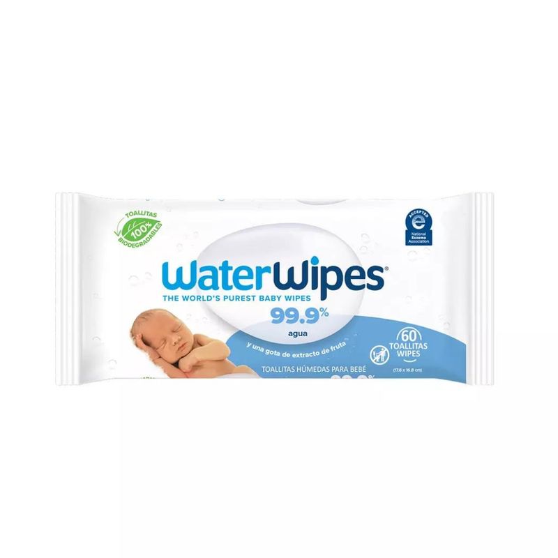 WATER WIPES - Toallitas Humedas Biodegradables 60 Und Waterwipes