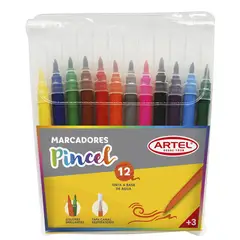 ARTEL - Estuche 12 Marcadores Punta Pincel