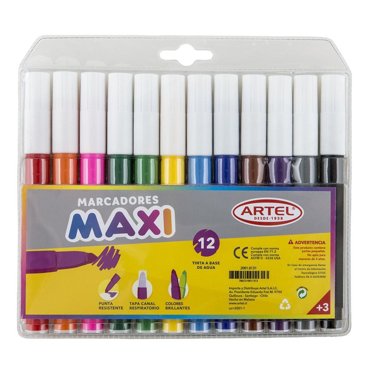 ARTEL - Estuche 12 Marcadores Maxi Artel