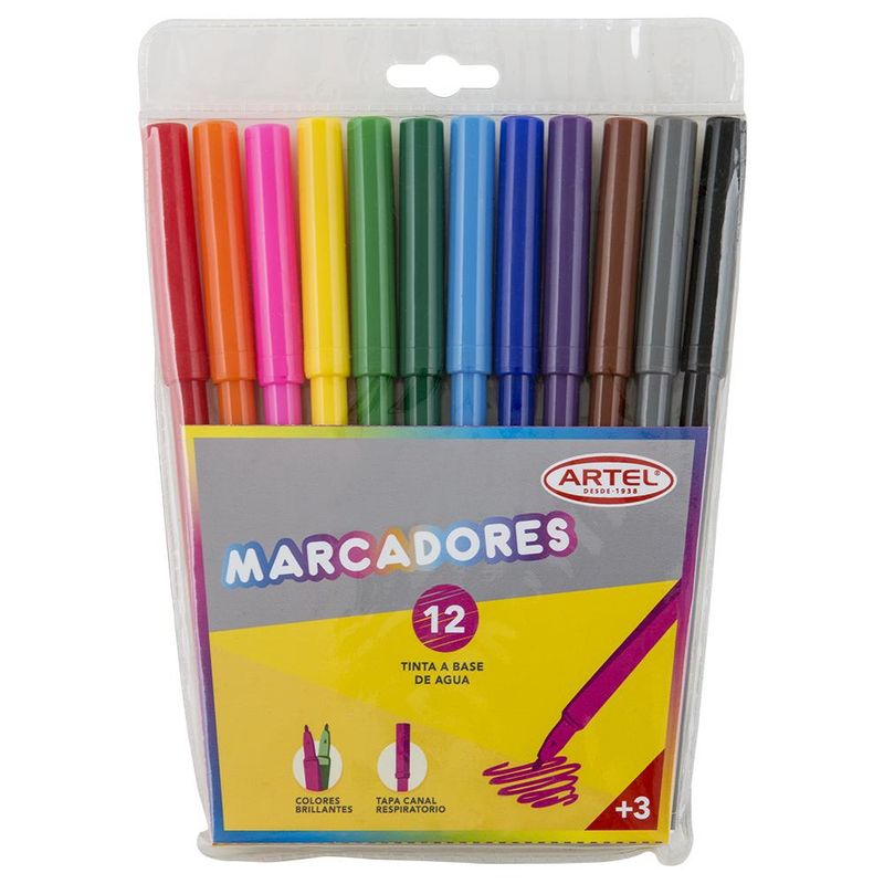 ARTEL - Estuche 12 Marcadores Artel