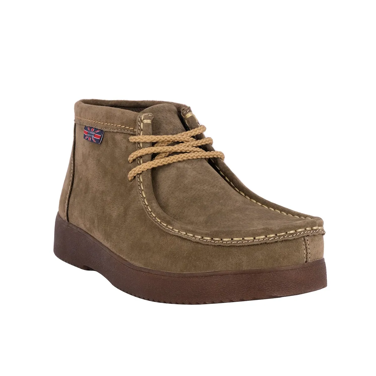 LONDON ADIXT - Botin de Cuero Mujer Tostado Castillo London Adixt