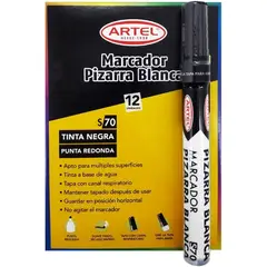 ARTEL - Caja Marcadores de pizarra color NEGRO