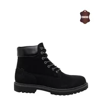 Botin de Cuero Hombre Negro Augusto