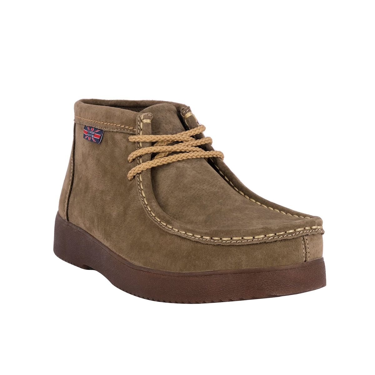 LONDON ADIXT - Botin de Cuero Hombre Tostado Campos London Adixt