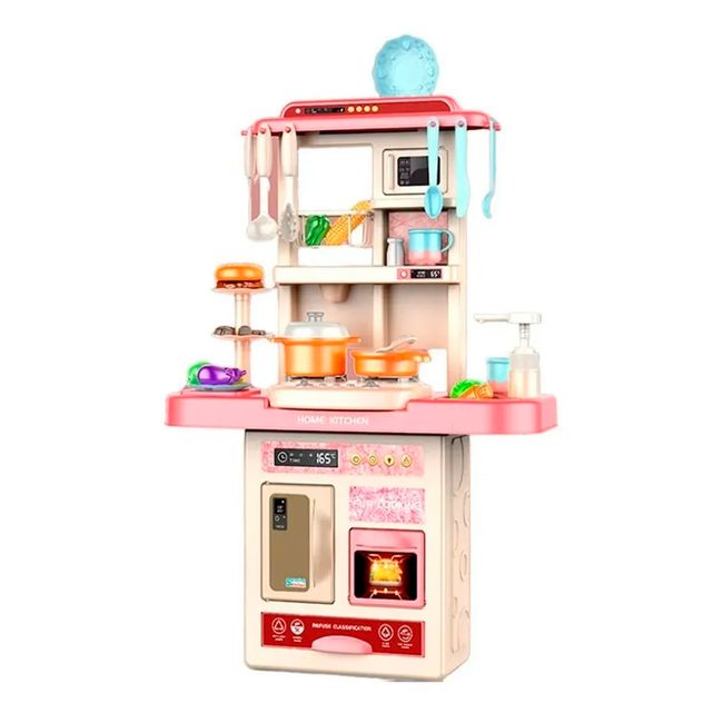 DE TODO Y MAS - Set de Cocina Juguete Con Luz Sonido Agua Vapor Y Mas 65 Cm.