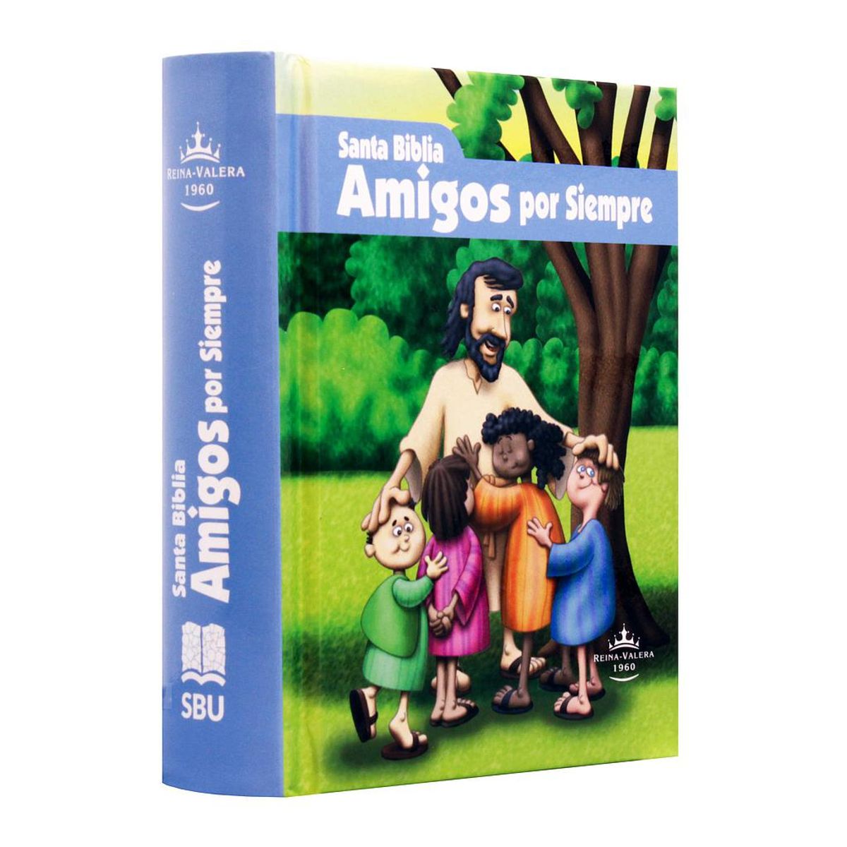 SOCIEDADES BIBLICAS UNIDAS - Biblia para niños amigos por siempre azul completa con ilustraciones RVR1960