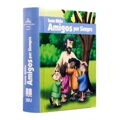 SOCIEDADES BIBLICAS UNIDAS - Biblia para niños amigos por siempre azul completa con ilustraciones RVR1960
