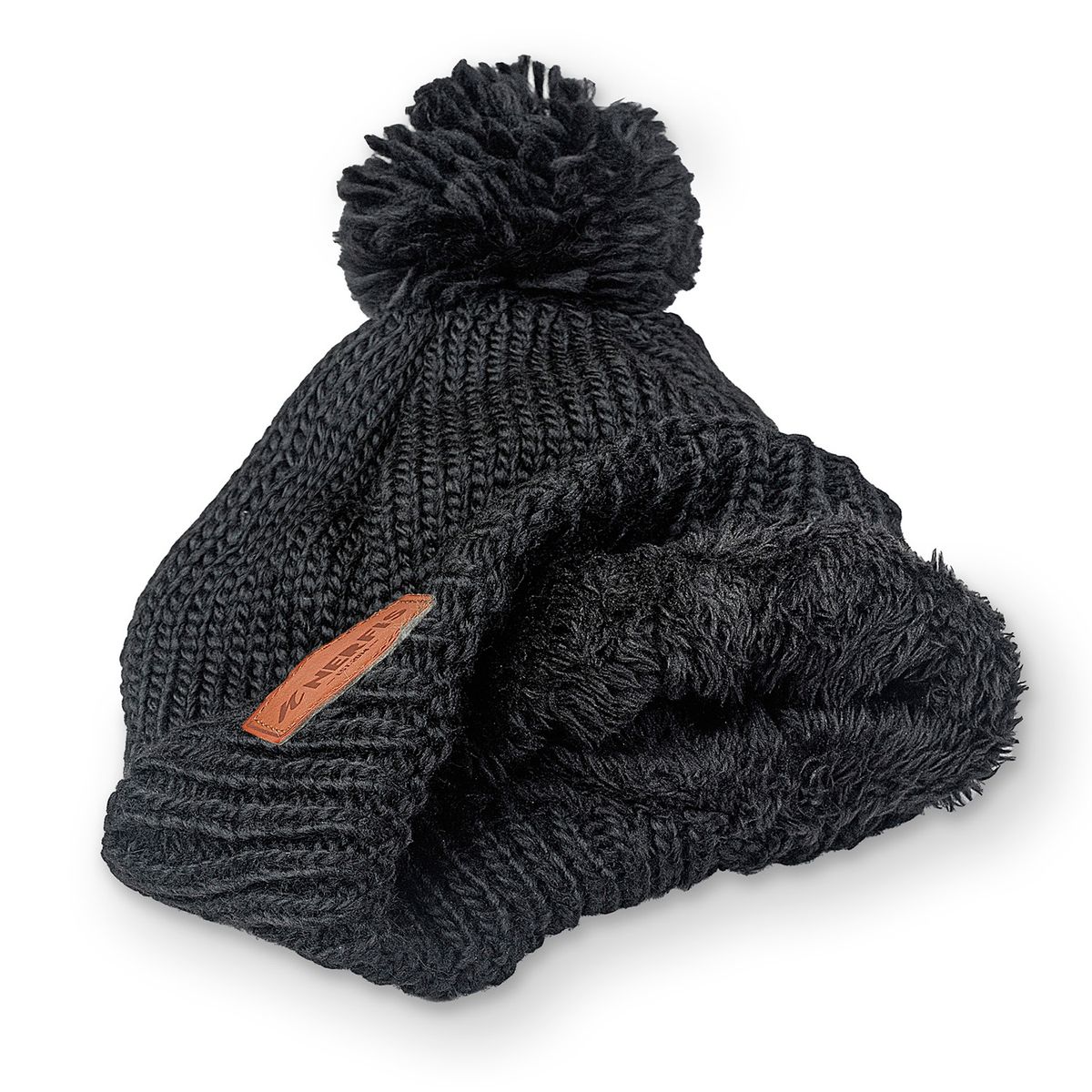 NERFIS - Gorro de lana Nerfis Chiporro Black