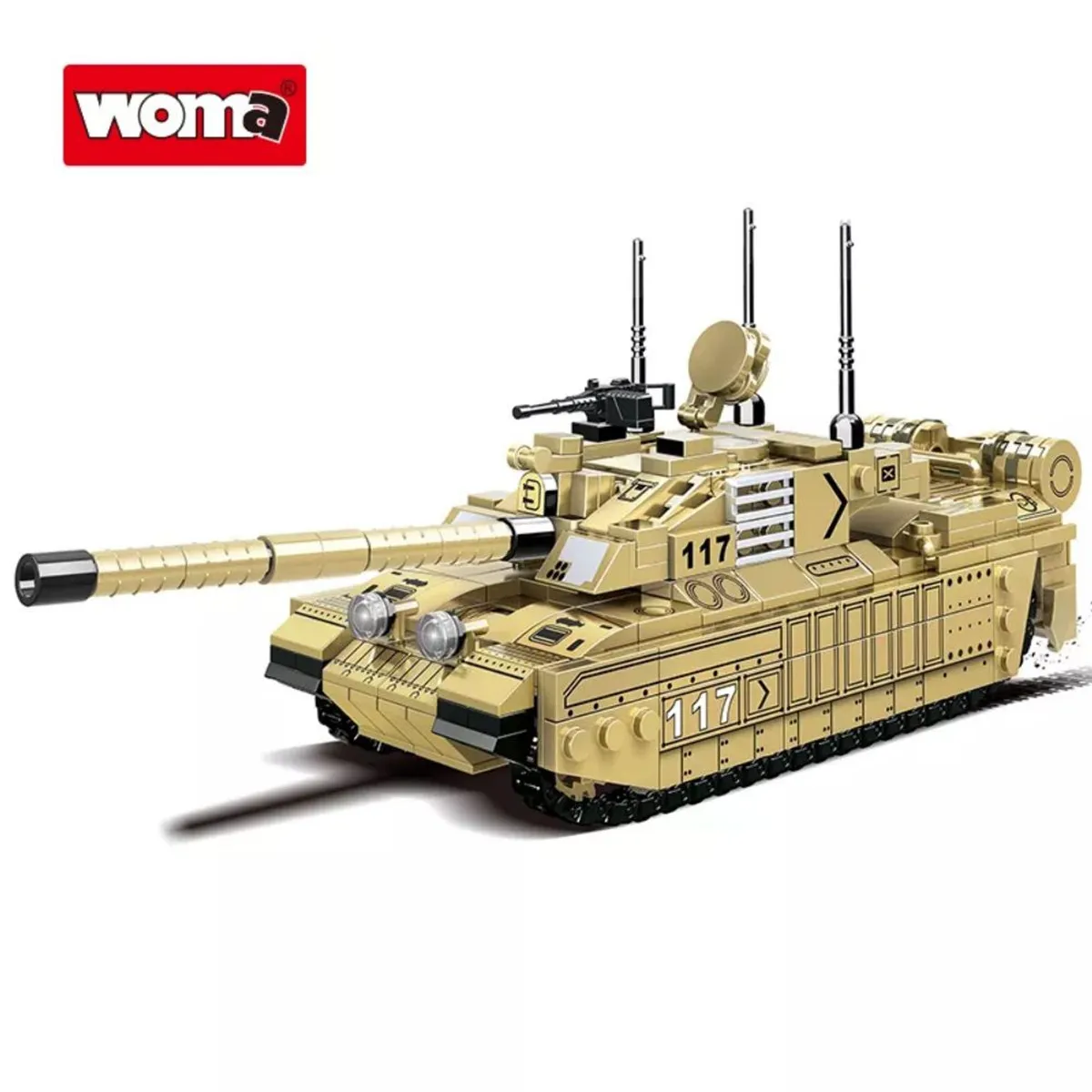 WOMA - Juego de bloques Armable World Tank 11