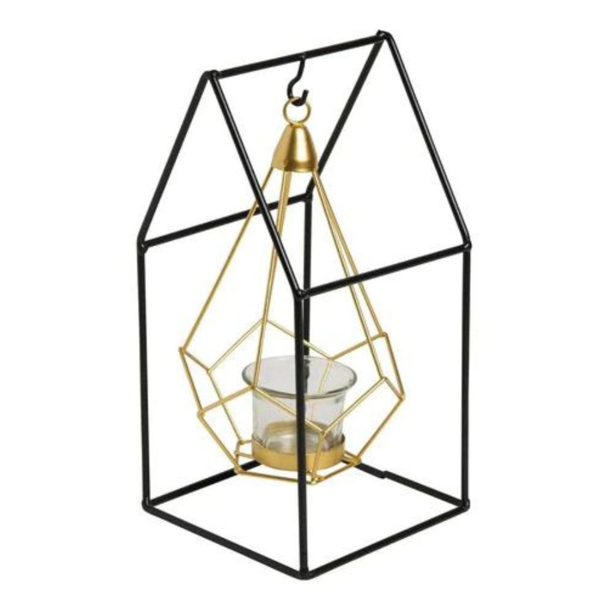 GENERICO - Portavela Candelabro Geometrico Vela Flotante 26Cm Alto