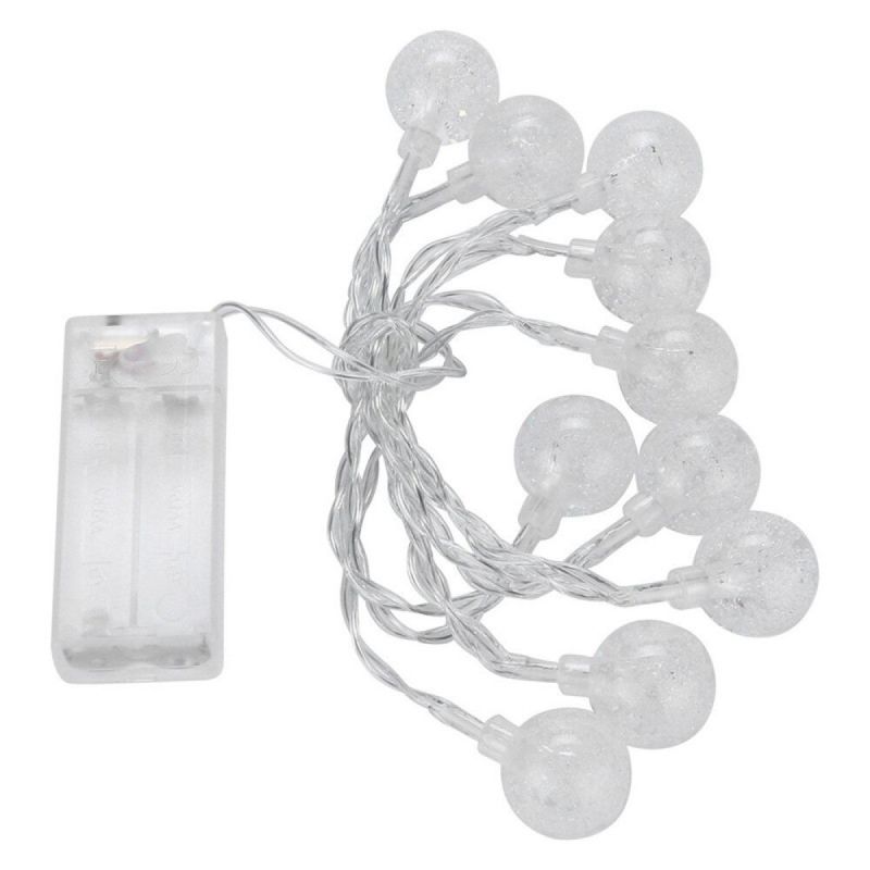 GENERICO - Guirnalda de luz 10 mini led a pila esfera Day Mimbral