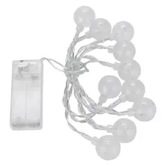 GENERICO - Guirnalda de luz 10 mini led a pila esfera Day Mimbral