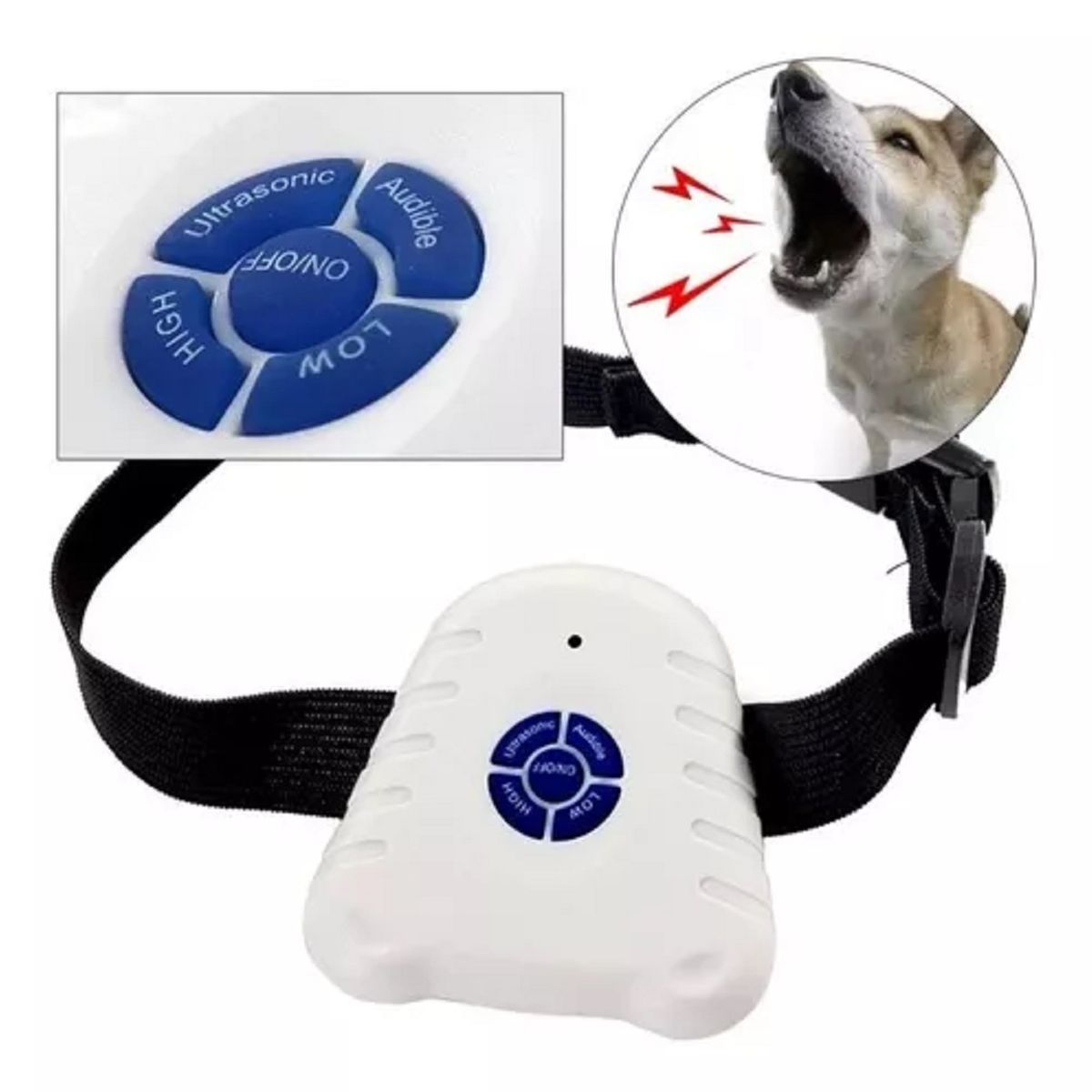 GENERICO - Collar Antiladridos Con Ultrasonido Para Perros Mascotas