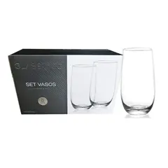 GLASSO - Set de 6 Vasos de Cristal 500 ml