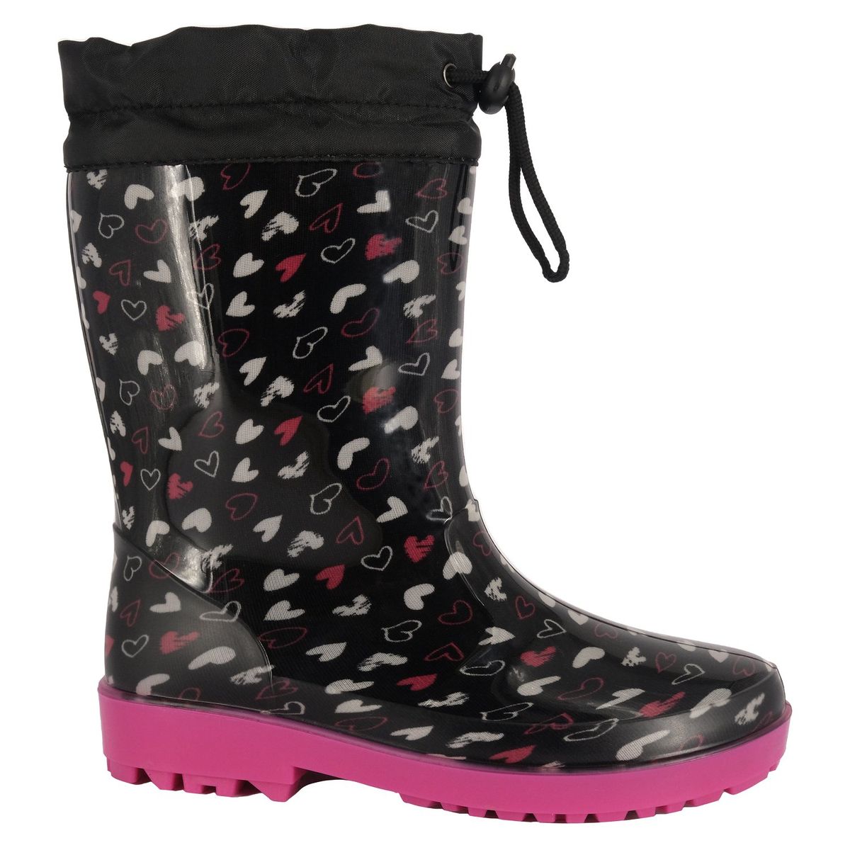 BAMBOO - Bota de Agua con Polar Niña Negro Surtur Bamboo