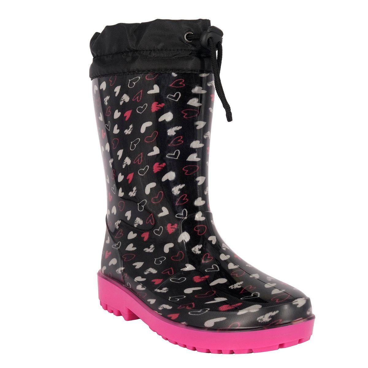 BAMBOO - Bota de Agua con Polar Niña Negro Surtur Bamboo