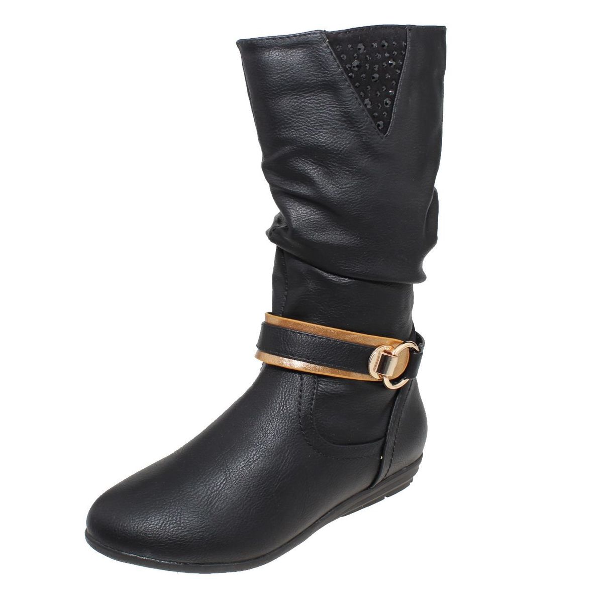 VIA FRANCA - Bota Casual Para Niña Color Negro