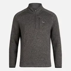 LIPPI - Poleron Hombre Coronado Therm-Pro Pullover Melange Negro Lippi.