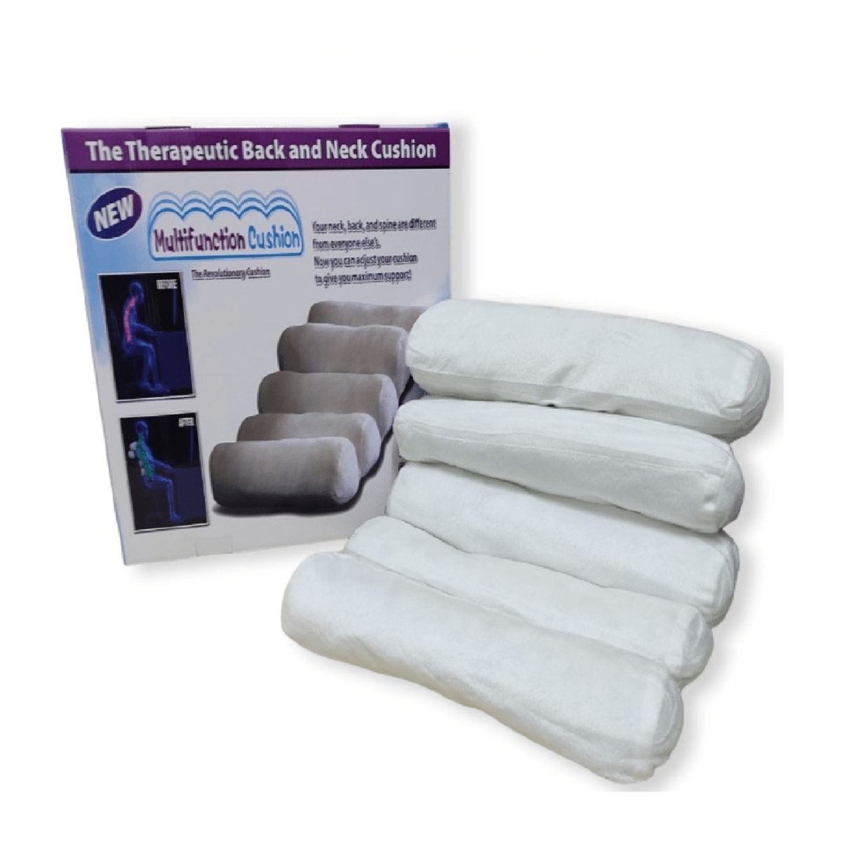 GENERICO - Almohada Lumbar Ajustable Ortopedica