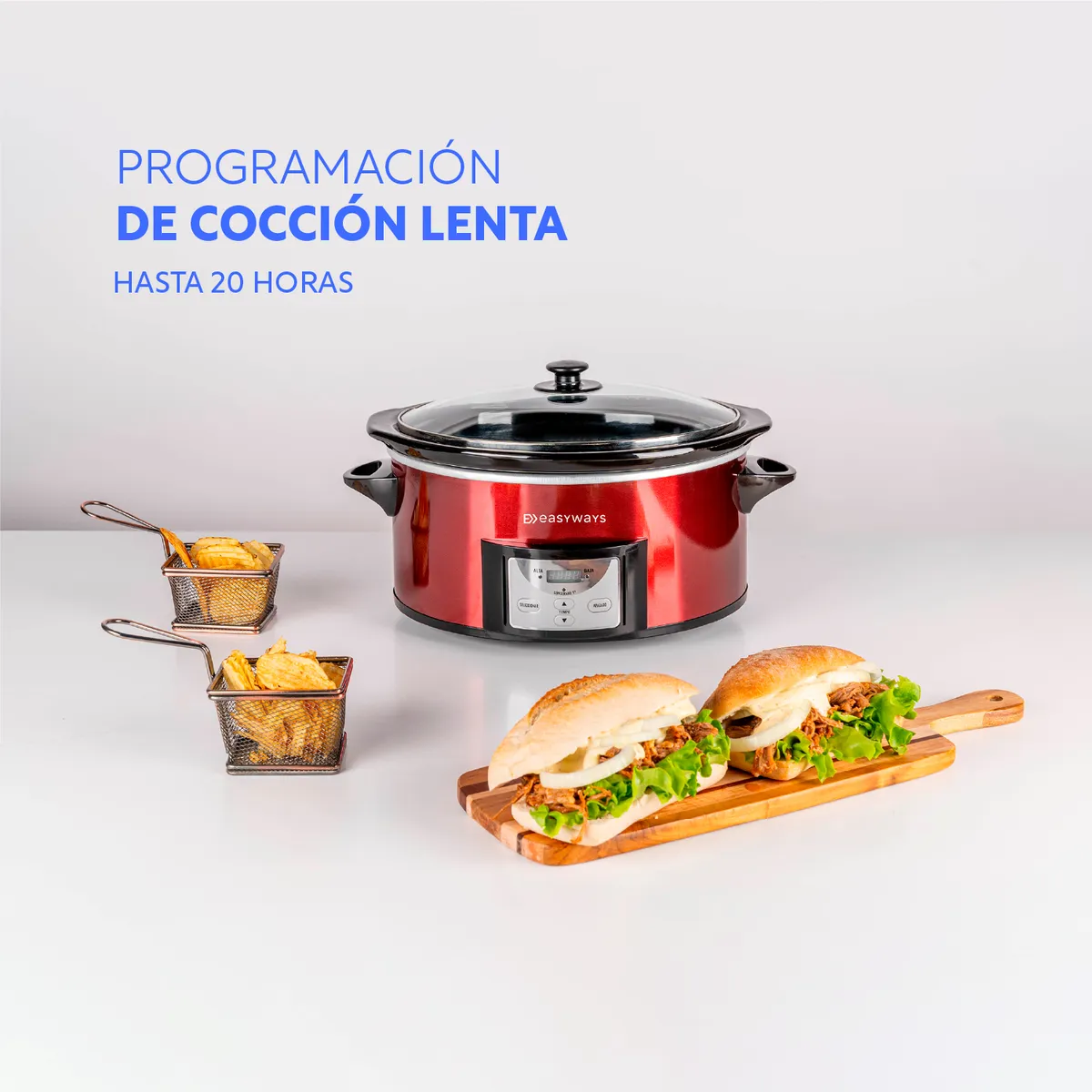 EASYWAYS - Olla de Coccion Slow Pot Mini 3.8 L EasyWays