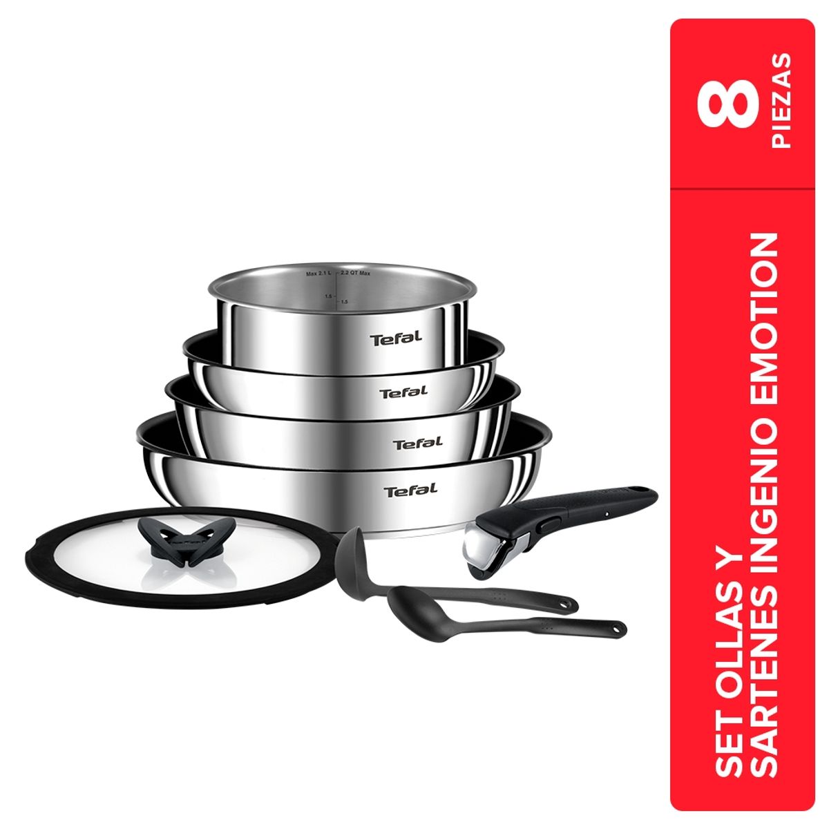 TEFAL - Ingenio Emotion 8 Piezas