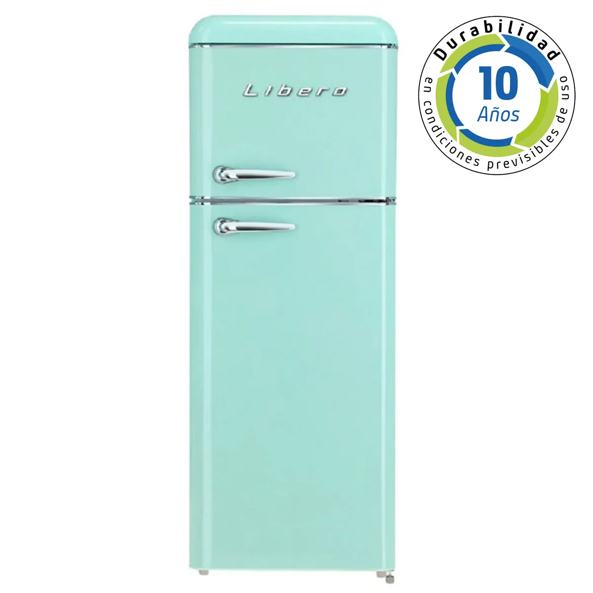LIBERO - REFRIGERADOR RETRO FRIO DIRECTO 204 LTS LRT-210DFMR MENTA