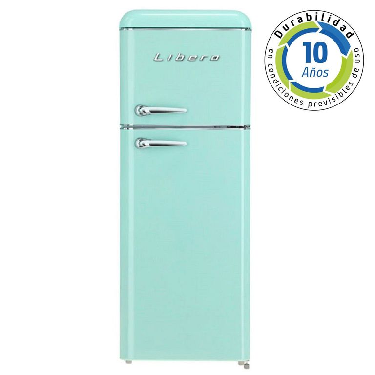 LIBERO REFRIGERADOR RETRO FRIO DIRECTO 204 LTS LRT-210DFMR MENTA