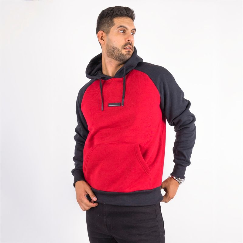 GANGSTER - Polerón Hoddie Fleece Everyday Rojo Gangster