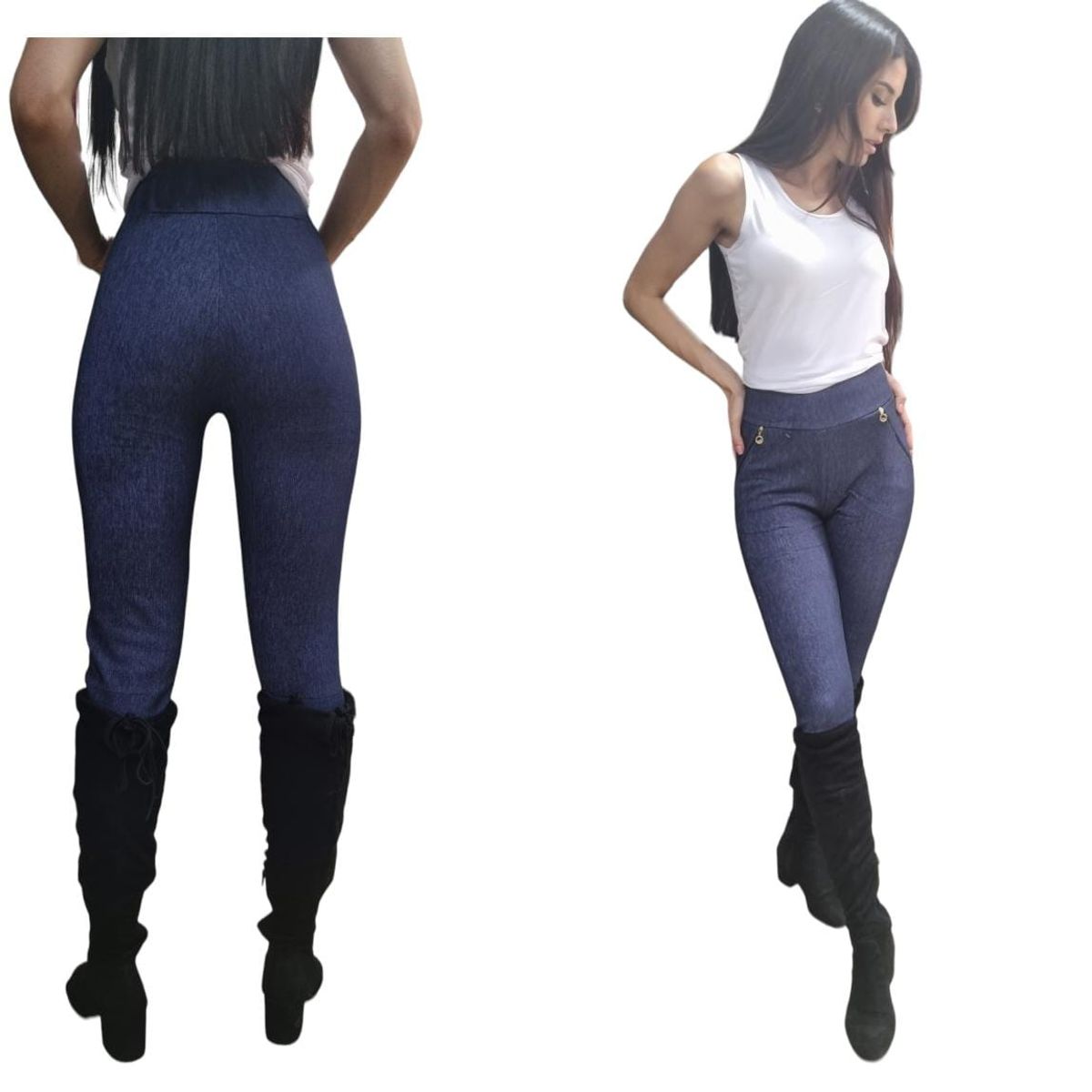 AGW - Pack 3 Calzas Mujer Invierno Forrada Polar