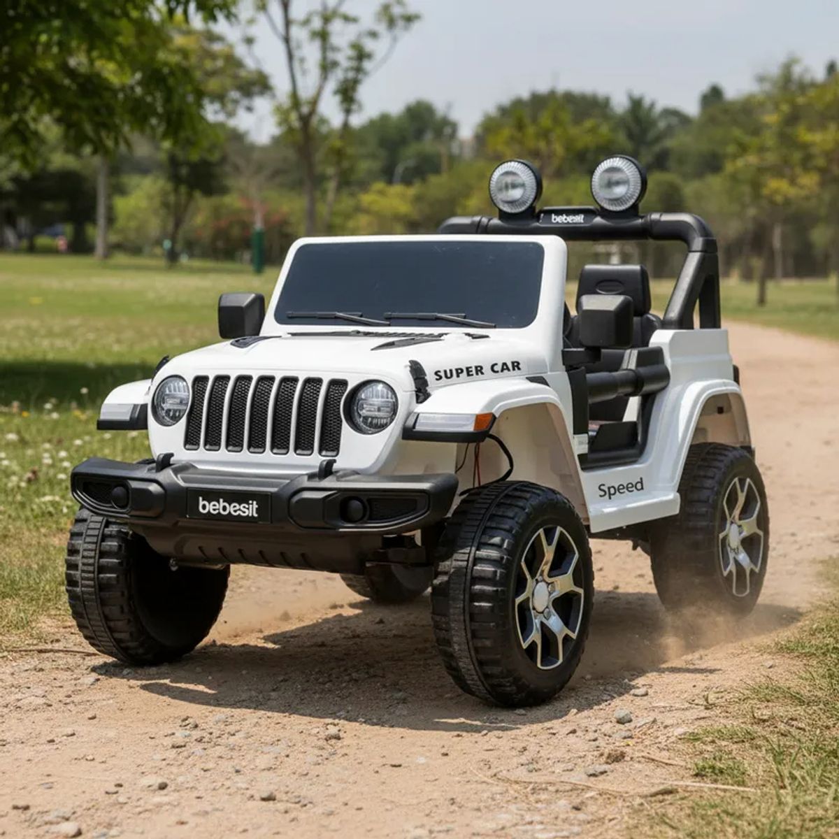 BEBESIT - Camioneta Eléctrica Renegade Blanco Bebesit