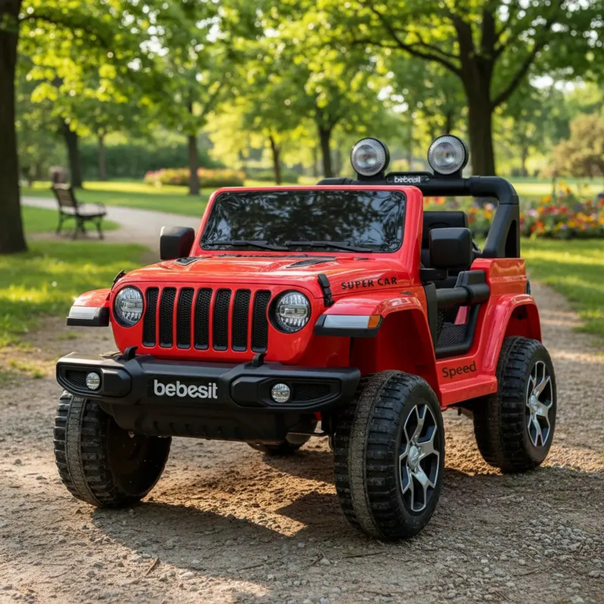 BEBESIT - Camioneta Eléctrica Renegade Rojo Bebesit