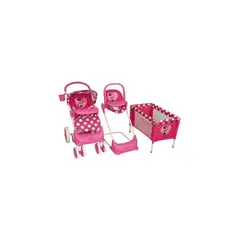 DISNEY - Coche Muñeca con Cuna y Silla Bebesit