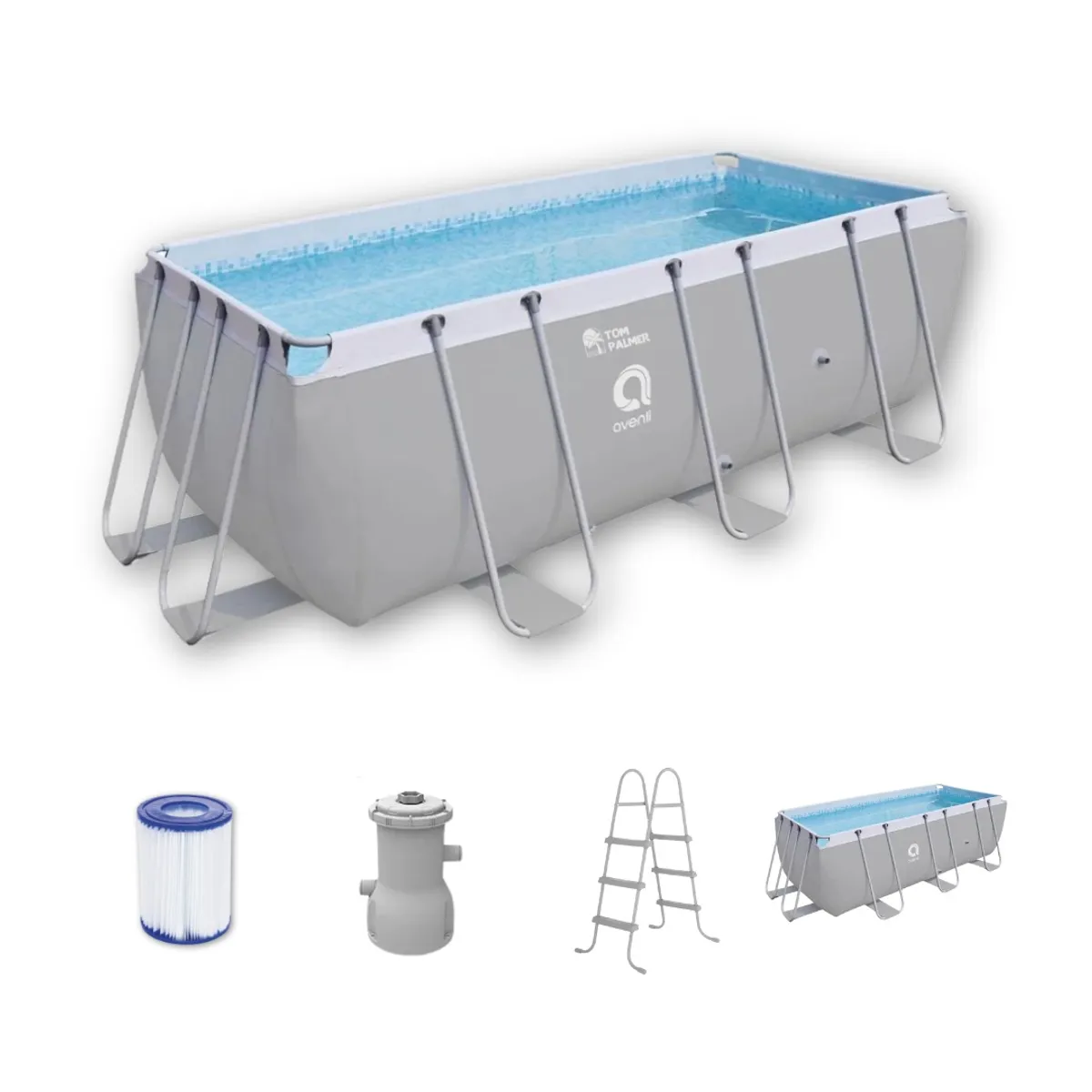 AVENLI - Piscina Estructural Rectangular Avenli 4x2x 0.99 m 7m3 AVENLI