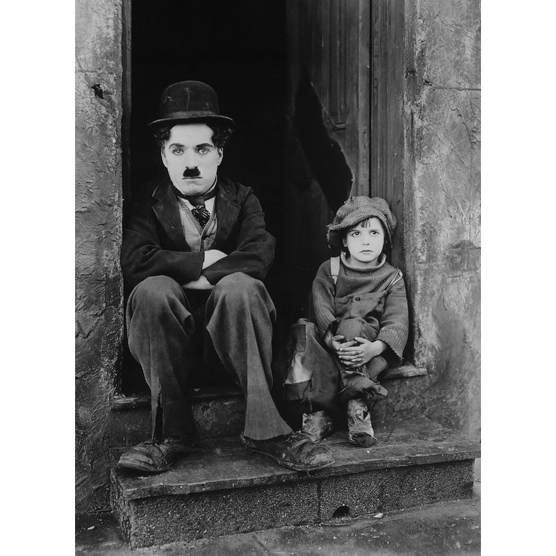 GENERICO - Chaplin The Kid cuadro  de 50x70 cm.