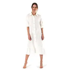 GUINDA - Vestido Camisero Caruso