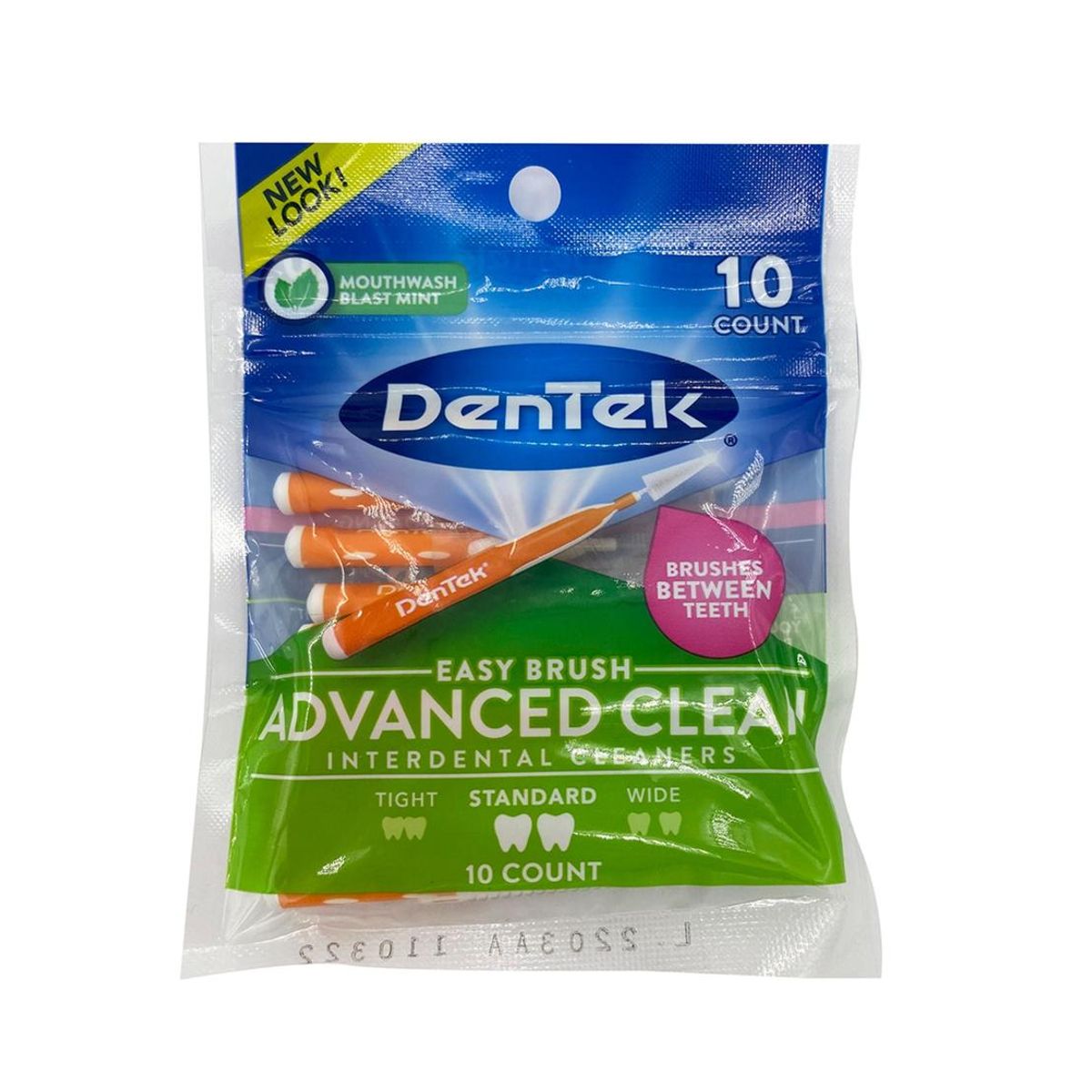 DENTEK - Cepillo Interdental Easy Brush Standard 10 Count DENTEK.
