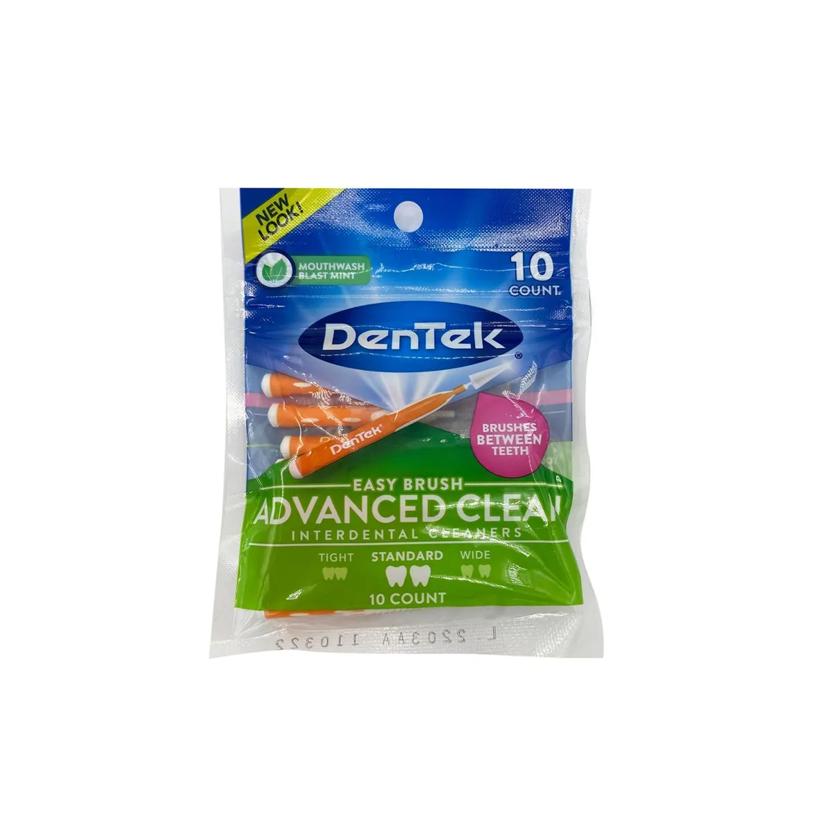 DENTEK - Cepillo Interdental Easy Brush Standard 10 Count DENTEK.