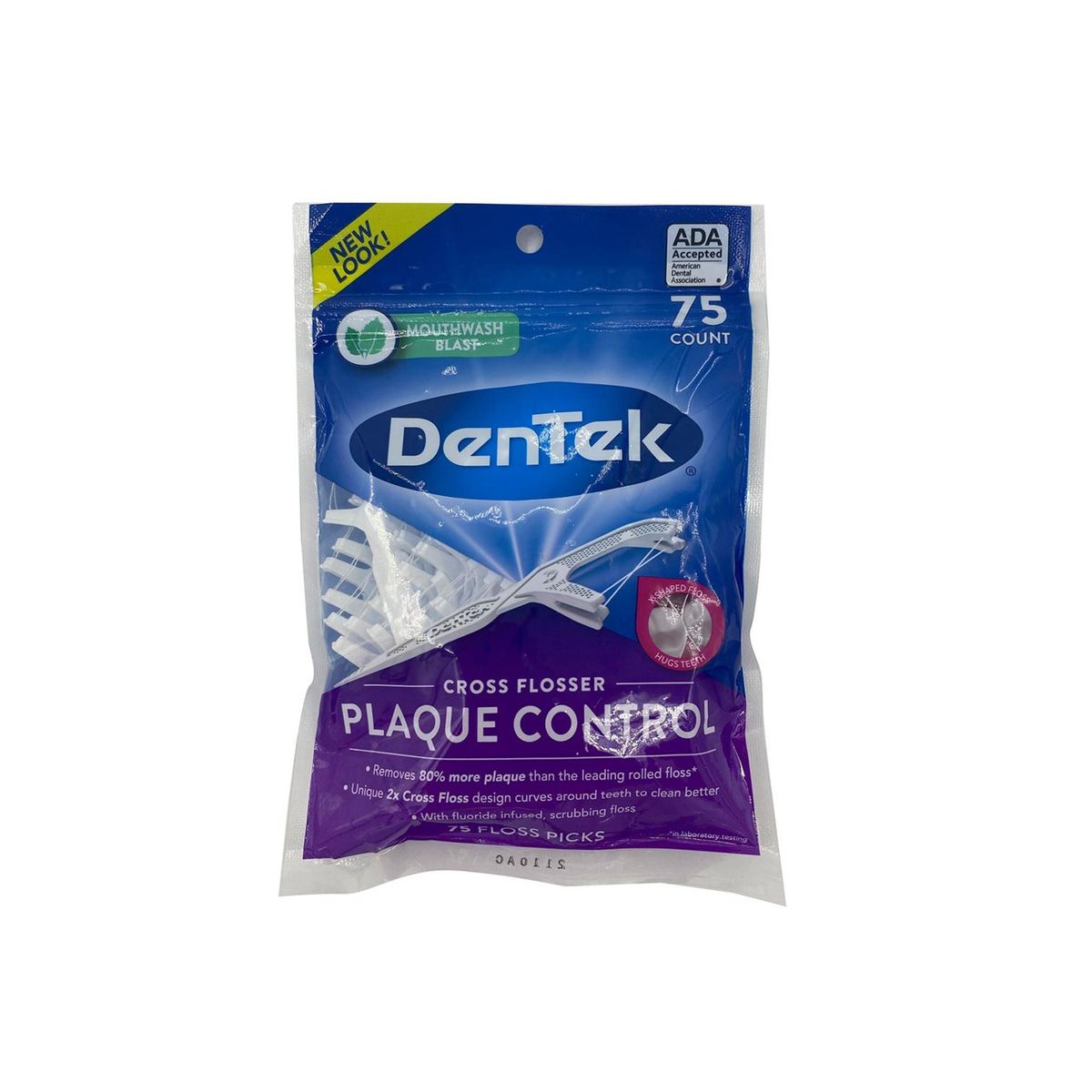 DENTEK - Hilo Dental Cross Flosser 75 Count DENTEK