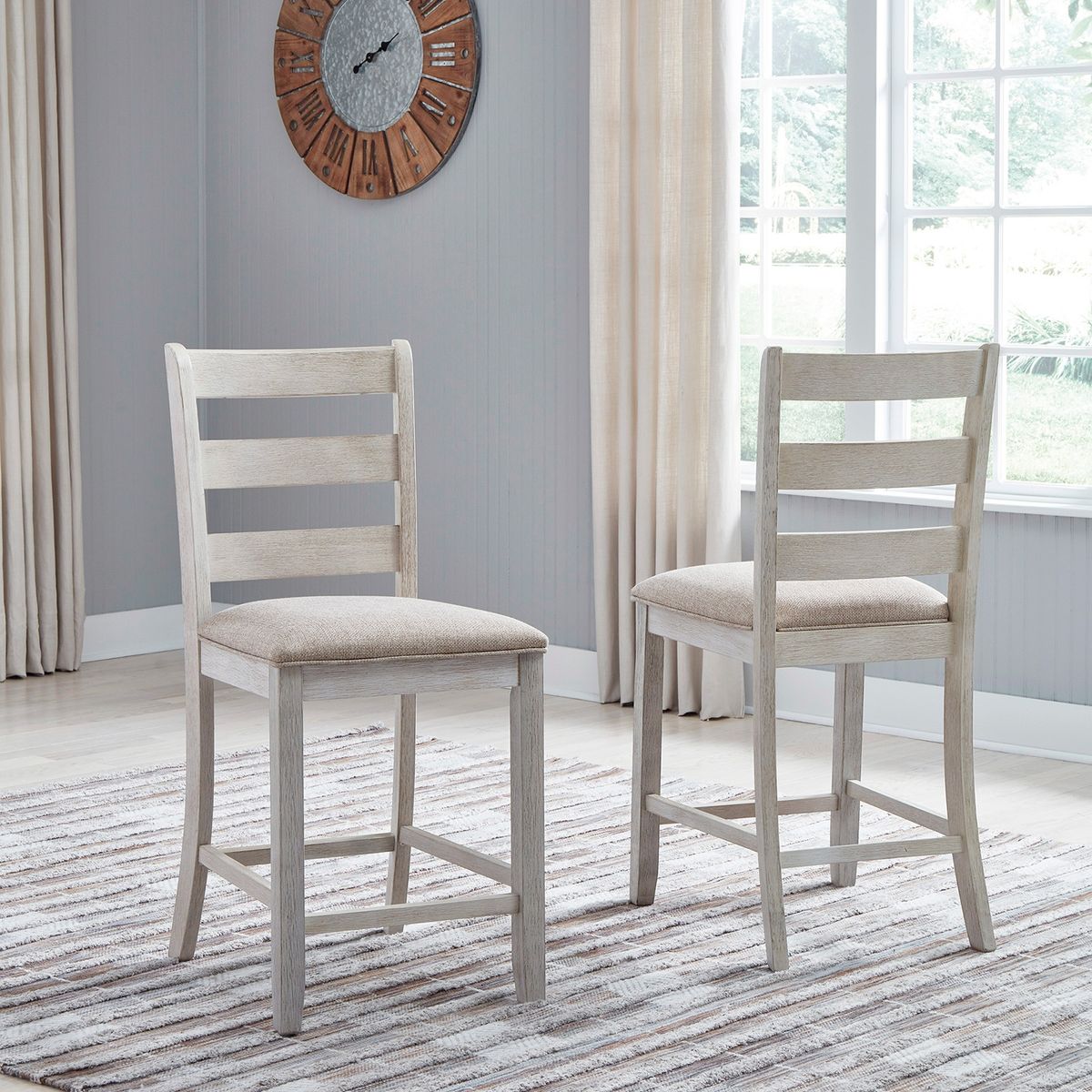 ASHLEY - Par de sillas bar Skempton