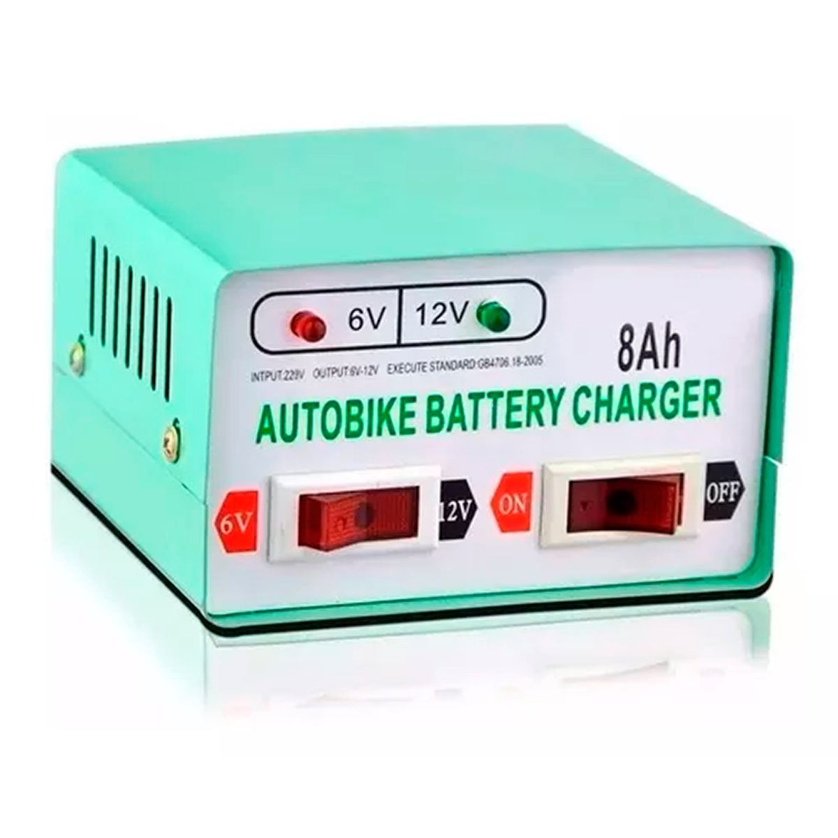 ESHOPANGIE - Cargador De Bateria Para Autos Y Motos 12v  6v - 8ah