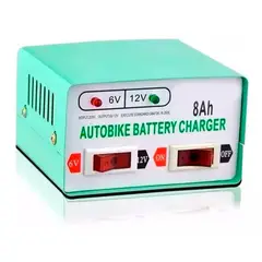 ESHOPANGIE - Cargador De Bateria Para Autos Y Motos 12v 6v - 8ah