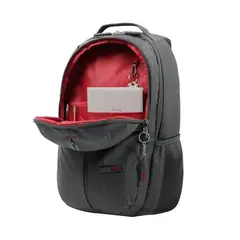 TOTTO - Mochila Gris Interior Rojo Porta Pc