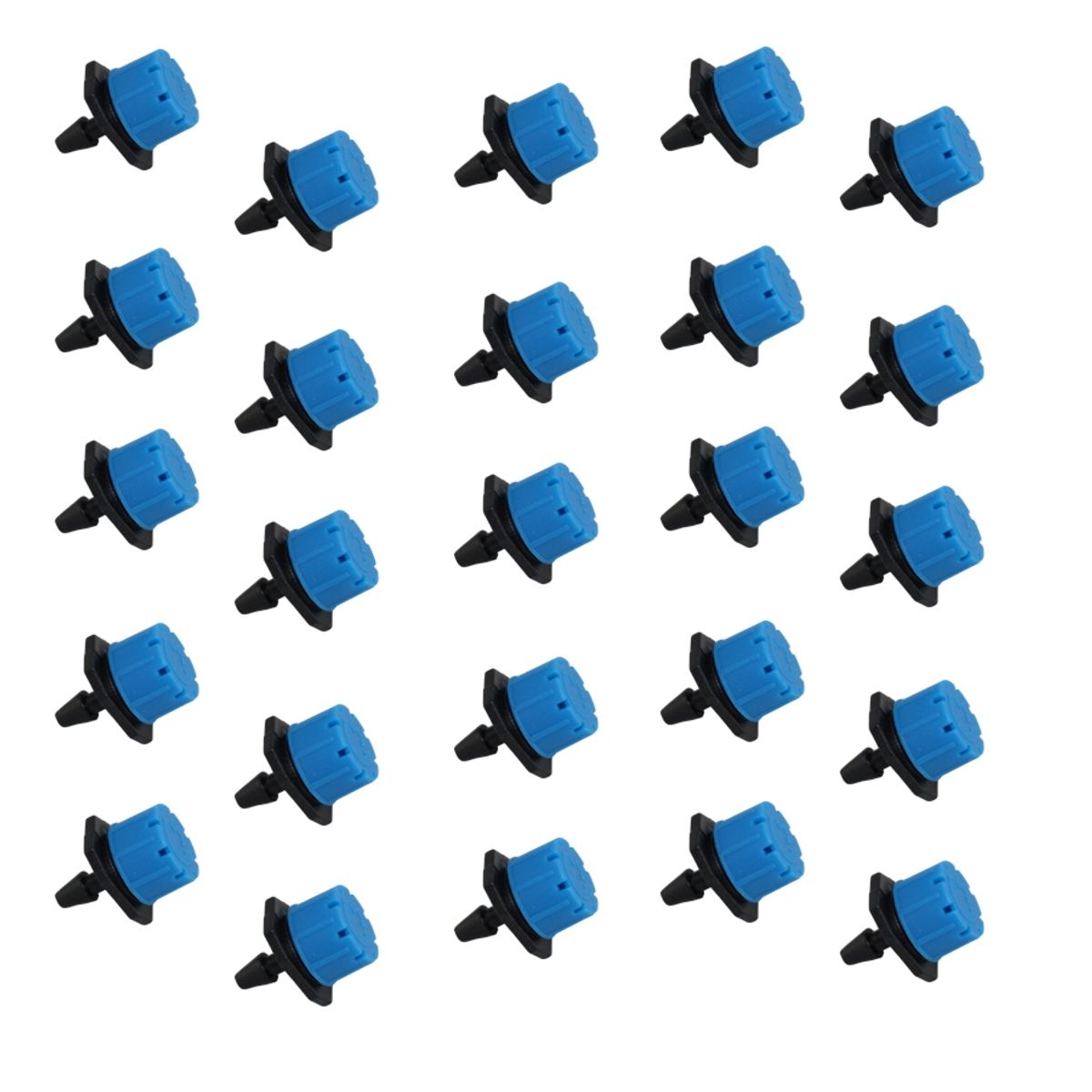 GENERICO - 25 Goteros de riego Ajustable 0-70 L/H Celeste