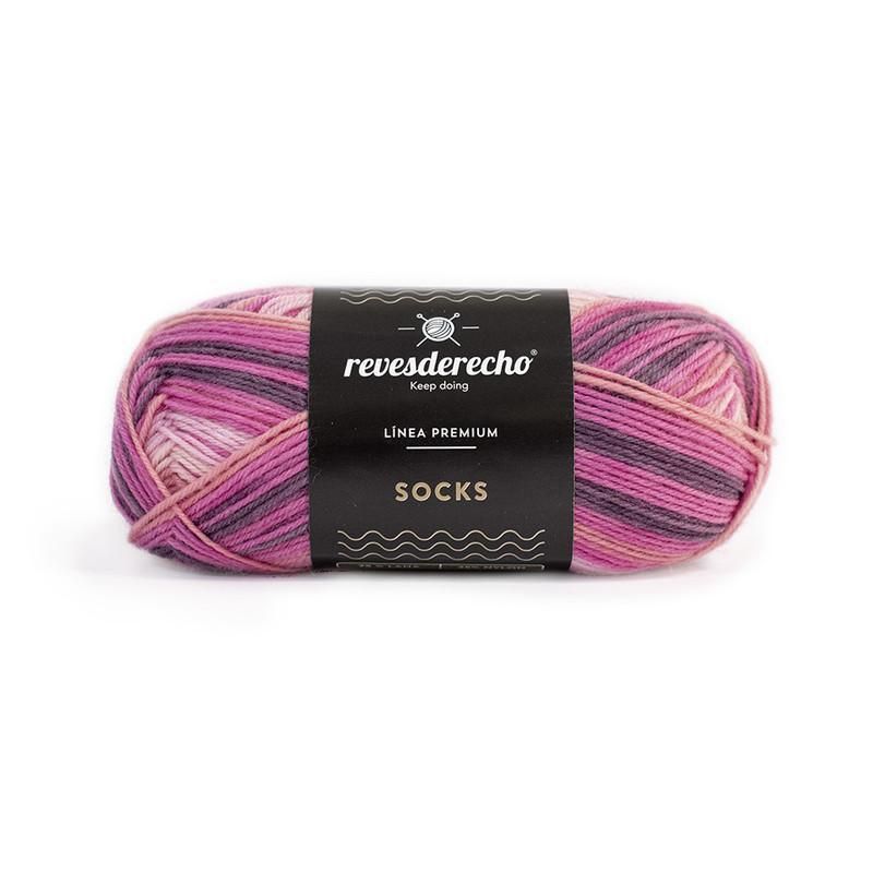 REVESDERECHO - Socks Lana para Calcetines 50 grs Lila 102