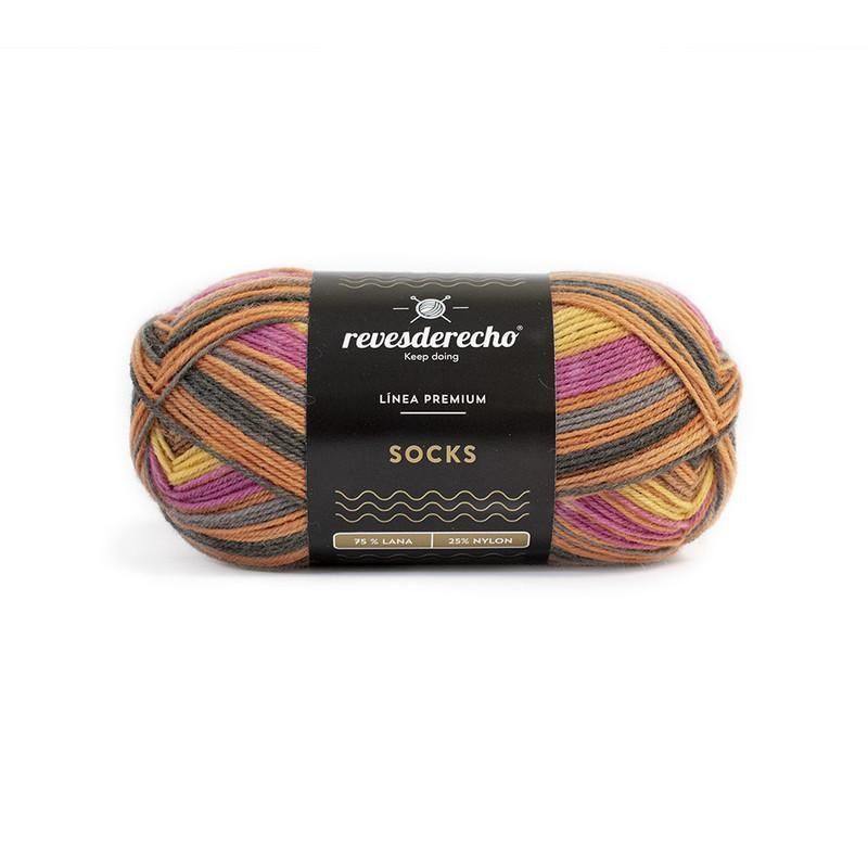 REVESDERECHO - Socks Lana para Calcetines 50 grs Morado 113