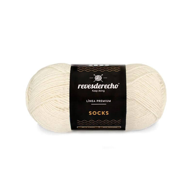 REVESDERECHO - Socks Lana para Calcetines 50 grs Ecru (134)