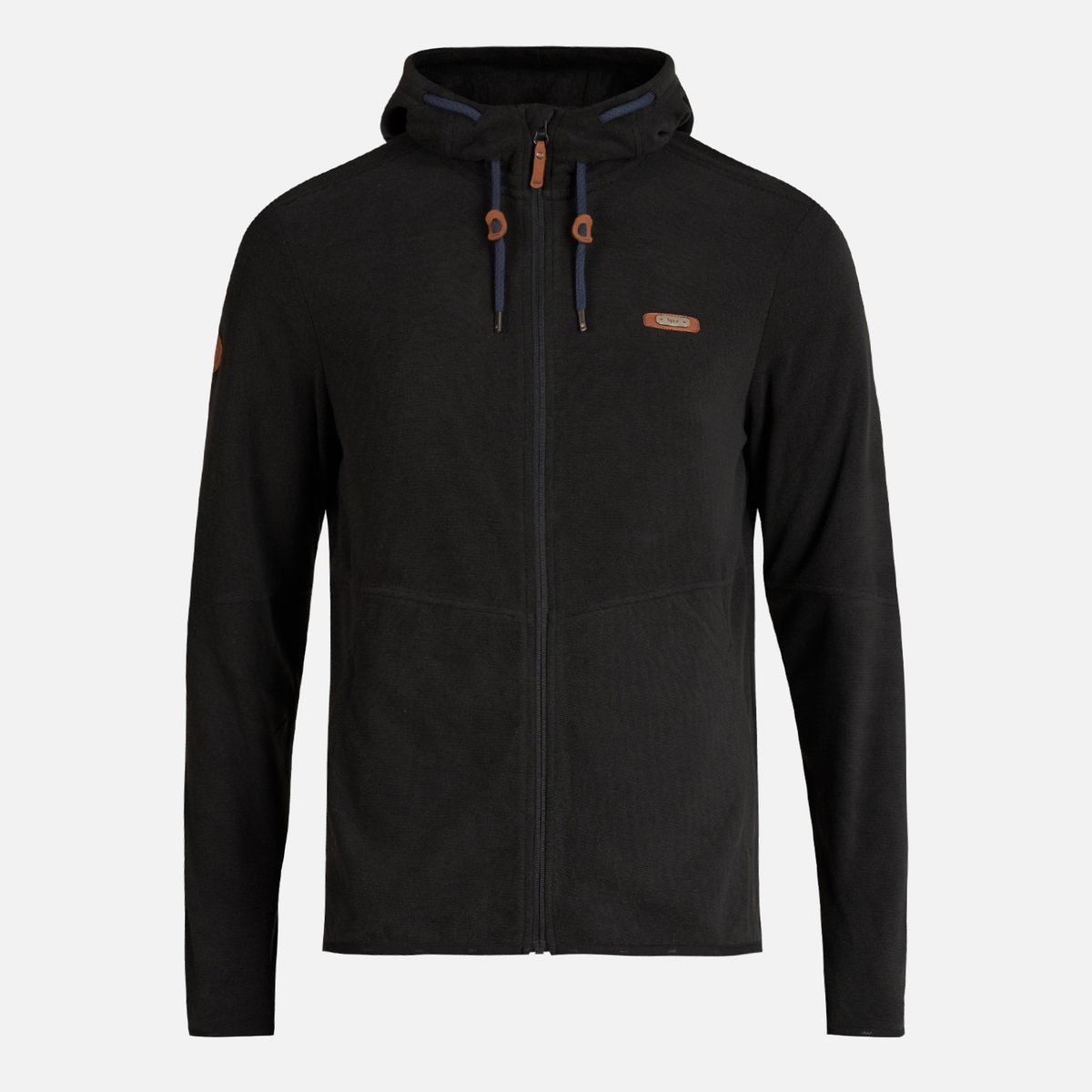 LIPPI - Poleron Hombre Stripes Nano-F Full Zip Hoody Negro Lippi