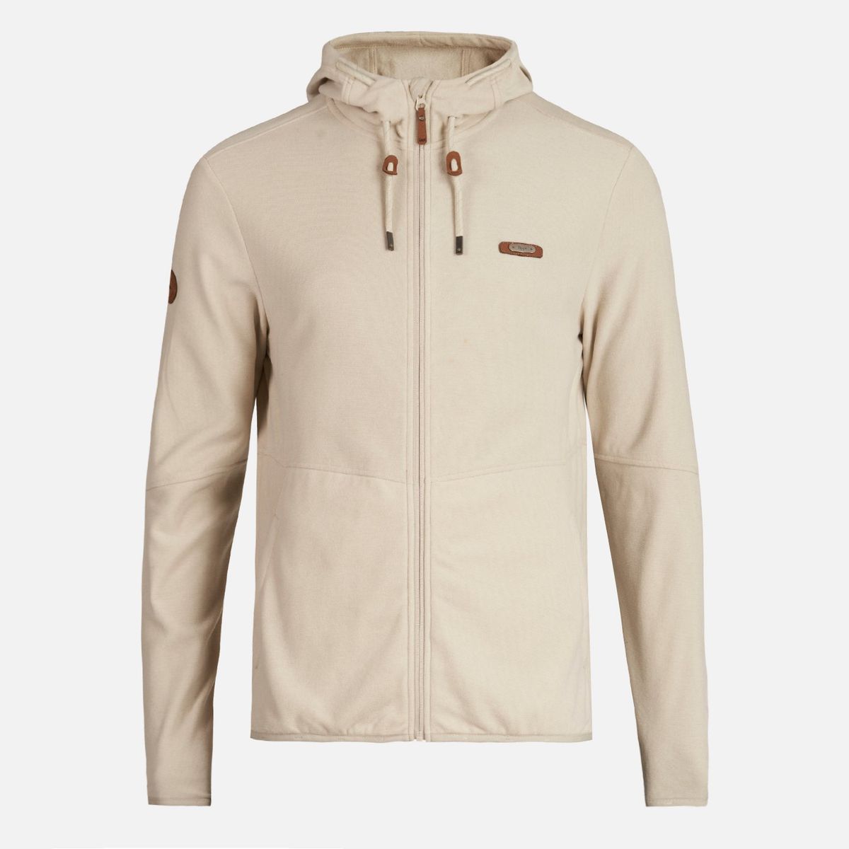 LIPPI - Poleron Hombre Stripes Nano-F Full Zip Hoody Crema Lippi