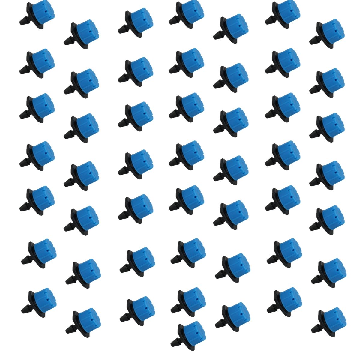 GENERICO - 50 Goteros de riego Ajustables 0-70 L/H Celeste